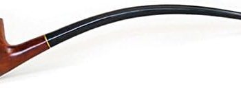 10" Full Bent Cherry Smooth Churchwarden Cherrywood Tobacco Smoking Pipe - 2943