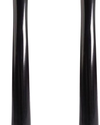 2PCS Tobacco Pipe Accessories Acrylic Stem Bent Tapered Style Pipe Stem Mouthpiece for