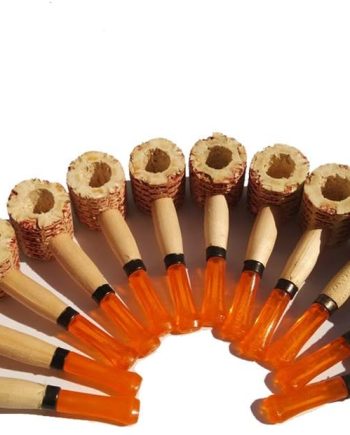 12 pcs Mini Classic Natural Corn Cob Smoking Pipe